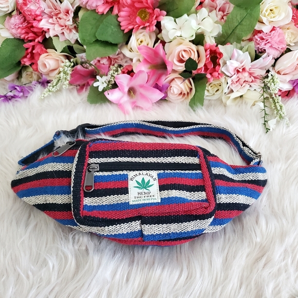 Nwot handmade hemp cotton boho fannypack - Picture 2 of 9